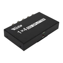 2pcsHD sdi splitter 1x4 Powered Splitter 1 in SDI HD lossless signal distribution to 4 output SDI 1 in 4 out SDI Splitter