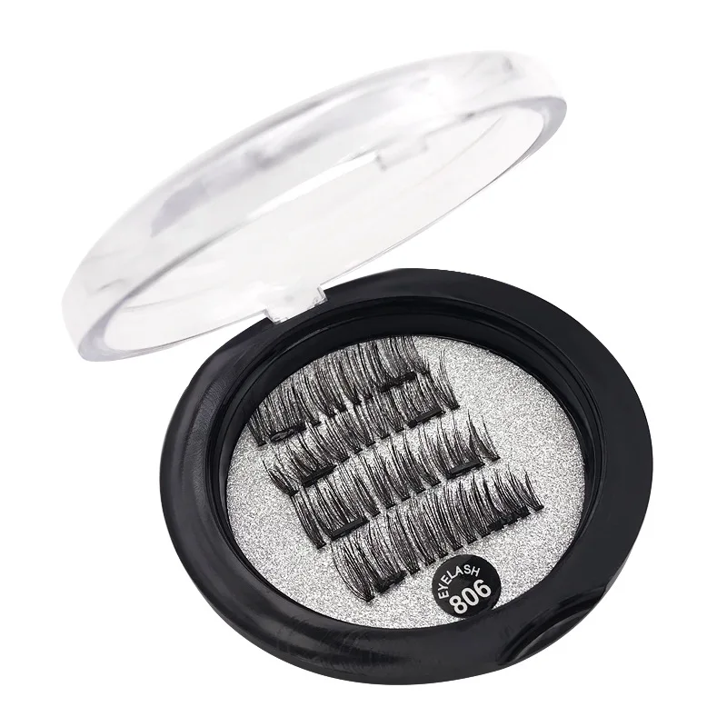 

4Pcs Magnetic Eyelashes Magnets Lashes Handmade Magnetic Lashes Natural False Eyelashes Double Magnet Eyelashes Beauty