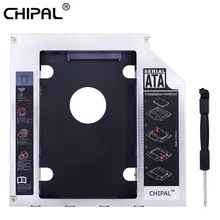 CHIPAL алюминиевый SATA 3,0 2nd HDD Caddy 12,7 мм 2,5 дюймов корпус жесткого диска SSD чехол со светодиодный для ноутбука CD rom Оптический отсек