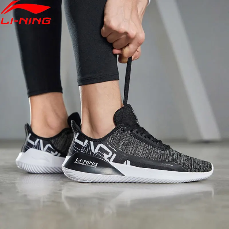 Дешево Li Ning Для мужчин ACE RUN удобные кроссовки для бега из дышащего материала подойдет как для повседневной носки, так пряжа светильник дышащая подк...