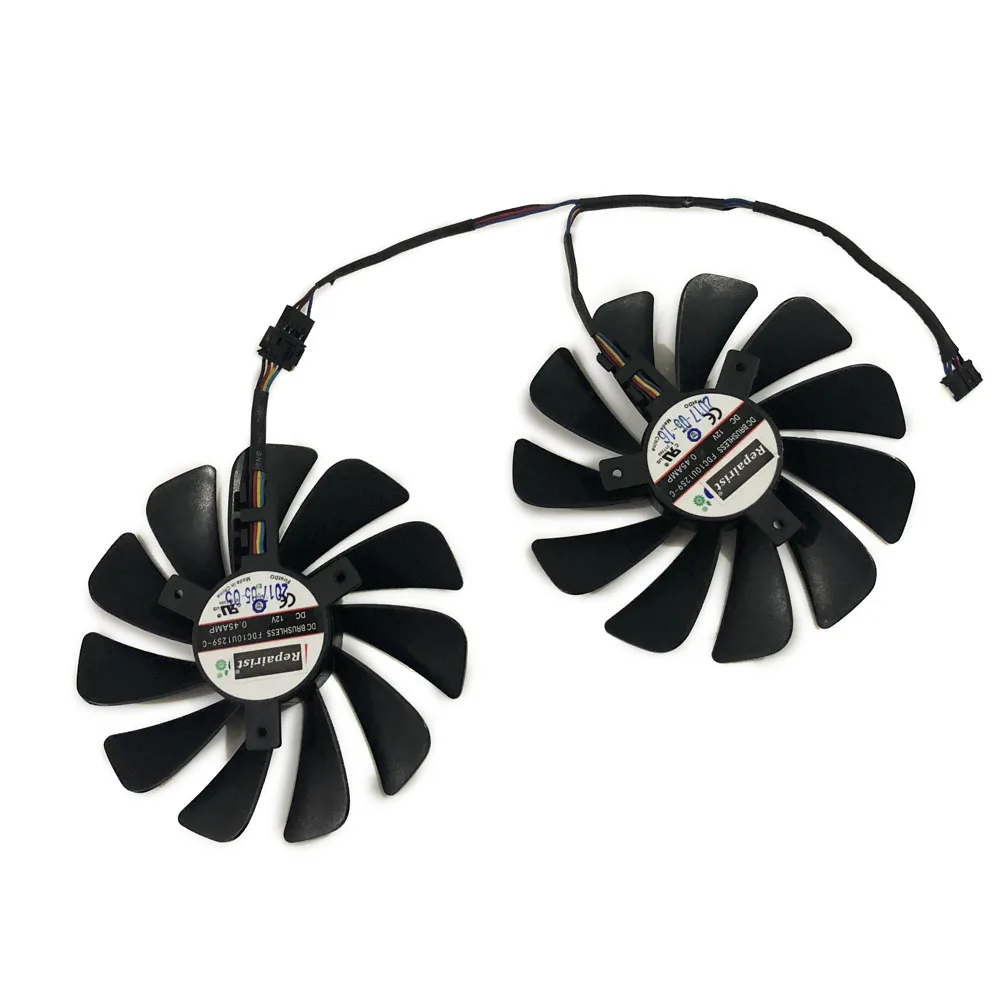 2 шт./компл. 95 мм FDC10U12S9 C CF1010U12S GPU вентилятор для охлаждения видеокарты XFX RX 580 его