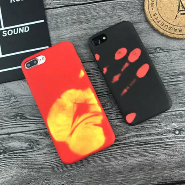 Thermal Sensor Case for IPhone 6 8 XR X XS 7 6s Plus Heat Induction Phone Cover Fundas Protective |