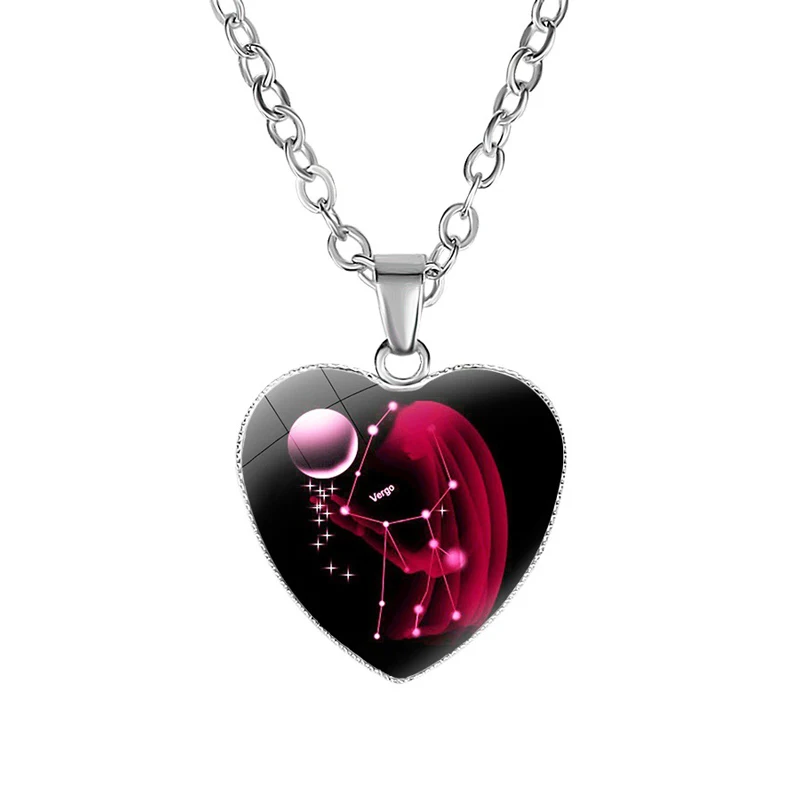 NIUYITID Twelve Constellation Necklaces & Pendants Zodiac Necklace For Women Girl Jewelry Neckless Valentine's Day Gift Love (14)