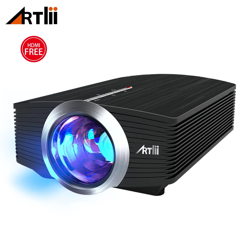 Mini Portable LED Video Projector Artlii 1600 Lumens projector with Stereo Speaker for Gamin Parties Home Theater Projector Mini Portable LED Video Projector Artlii 1600 Lumens projector with Stereo Speaker for Gamin Parties Home Theater Projector