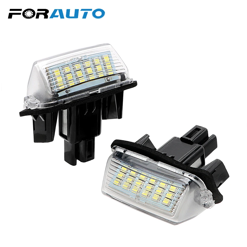 2pcs Car LED Number License Plate Light Rear Lamp for Toyota Yaris