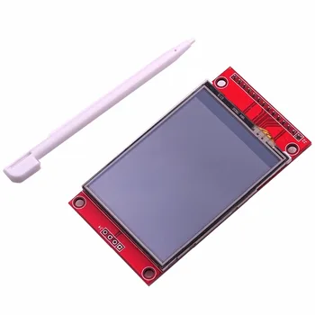 

2.4" 240x320 SPI TFT LCD Serial Port Module+5V/3.3V PBC Adapter Micro SD ILI9341 White LED (with touch)