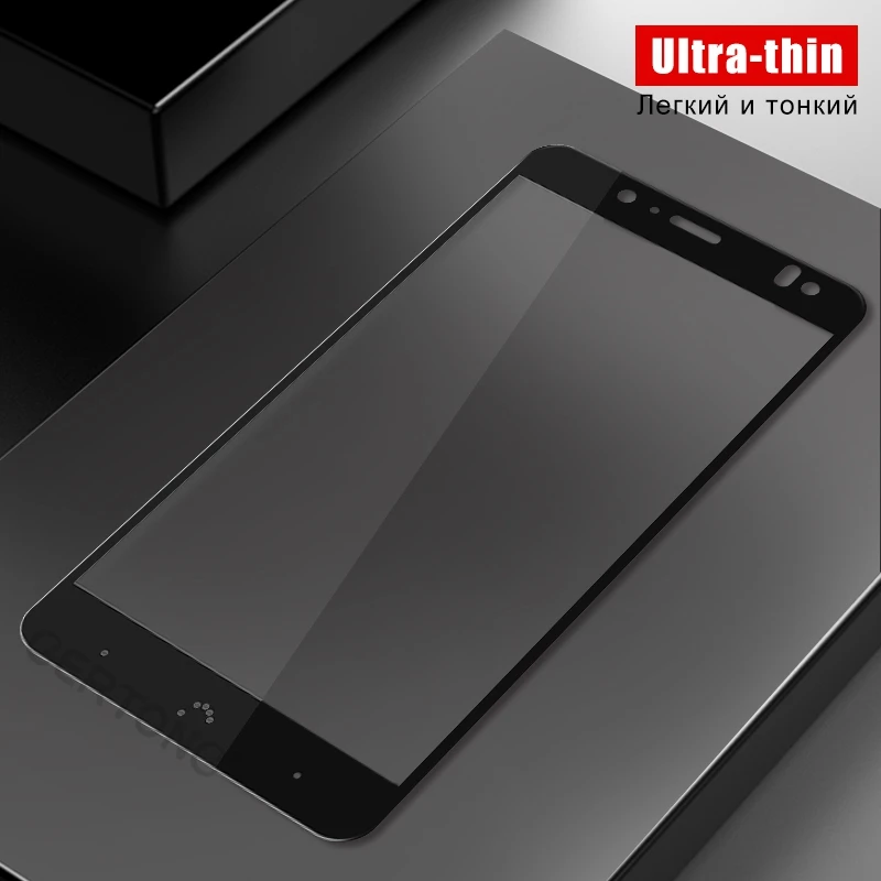 Закаленное стекло GerTong с полным покрытием для BQ Aquaris V Plus U2 Lite ультратонкая