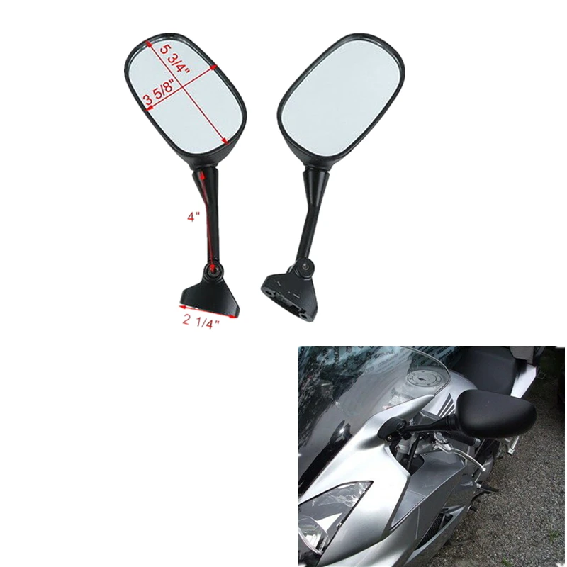 

Motorcycle Left Right Rear View Mirrors Mirror For HONDA VFR800 VFR 800 FI V-TEC 2002-2008 2002-2008 2007 2006 2005 Motorcycle