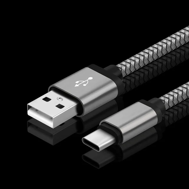 0,25 м 1 м 2 м 3 м кабель usb type C кабель для зарядки USB C кабель для samsung Galaxy A3 A5 A7 A8 A9 S10 S9 S8 A8s - Цвет: Черный