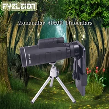 40X60 монокулярный телескоп с компасом зажим для телефона штатив используется для наружного охоты Монокуляр для кемпинга набор "телескоп"