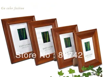 

5inch European table setting real wood frame picture frame hanging wall 20-inch 24 5 6 7 8 10 A4 16-inch creative photo frame