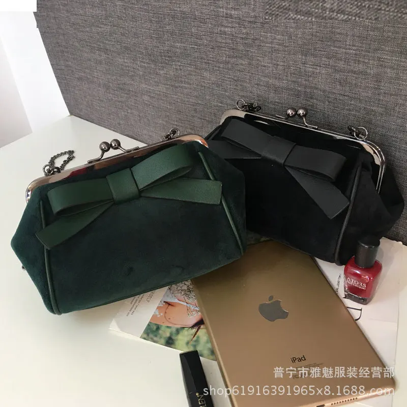 Da Giovane Signora Ragazze Hasp Formale Catena Sera Del Frizione Messaggero Di Donna Della Bxjzhtlrzk Borsa Sacchetto Farfalla Velluto Feminina Bolsa 68COBwcq1