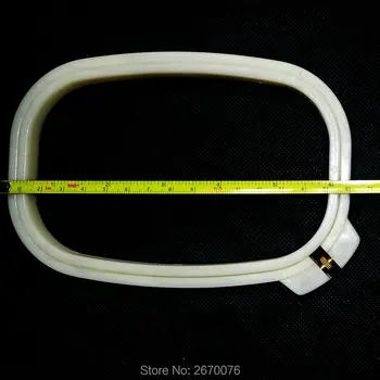 

4.3*6.3' Mini Plastic Cross Stitch Hoop Adjustable Oblong Machine Embroidery Frame Ivory Handcraft Hoops Sewing Tools Wholesale