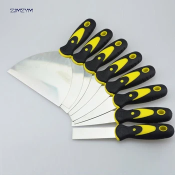 

4 inch Putty Knife 1pcs Scraper Blade Scraper Shovel Carbon Steel Plastic Handle Wall Plastering Knife Hand Tool 215x100mm