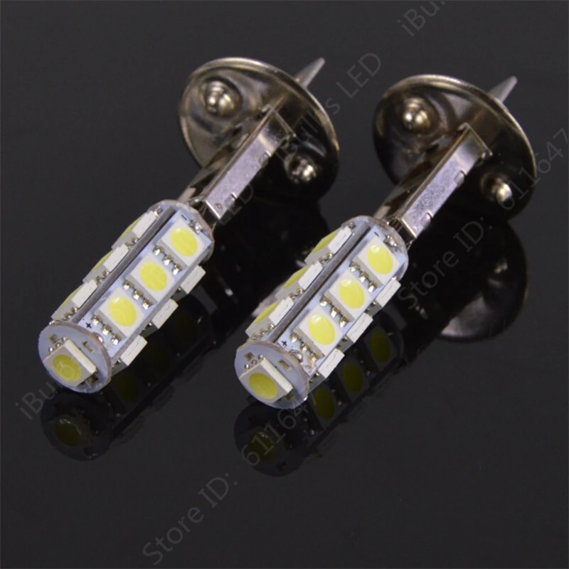 

1Pcs Big Promotion H1 13SMD 13LED 5050 LED White Car Auto Fog Light Bulb DC12V Lamp Replace Xenon Halogen Lights 13 SMD LED