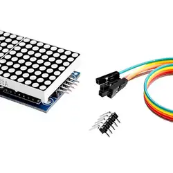 MAX7219 микроконтроллер дисплей 5 P модуль питания для мини ПК металлическая часть для Arduino матрицы точек