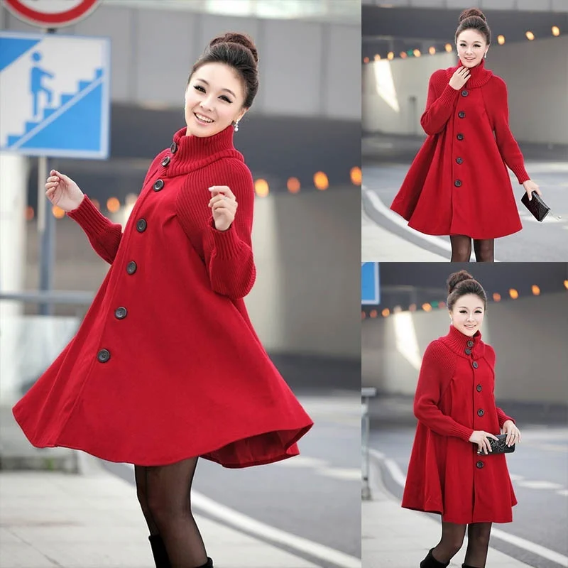 ZOGAA 2018 New Fashion Winter Women Sweaters Cotton Long Jacket Woolen Coat Casual Batwing Sleeve Overcoat Outware Loose
