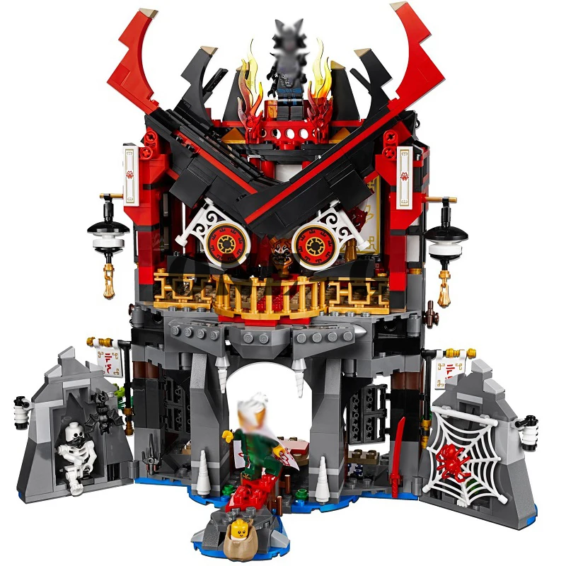 Совместимые legoinglys ninjago 70643 строительные блоки 06078 857 шт кирпичи храм воскресения
