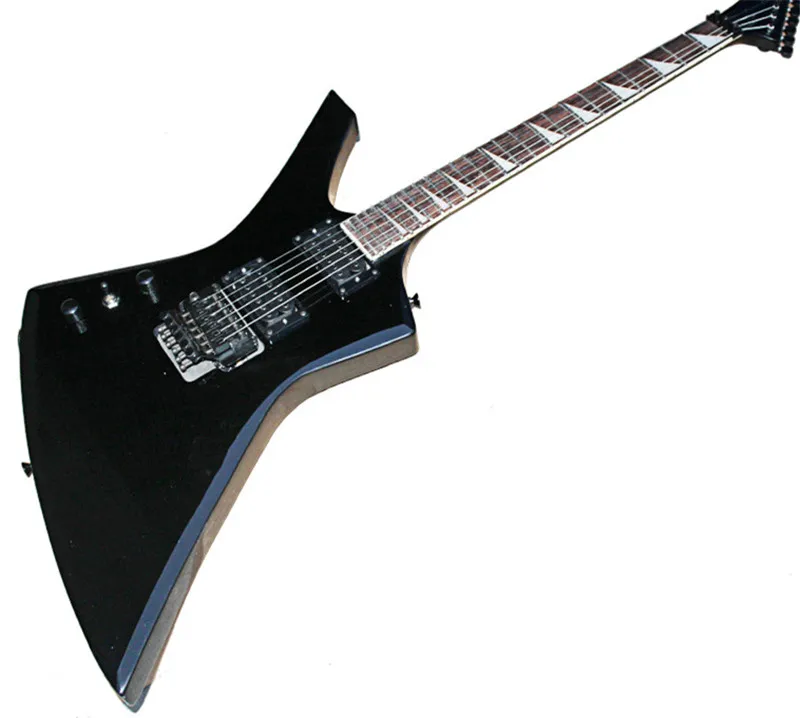 

Factory Black Left-hand Electric Guitar with 2H Pickups,Rosewood Fretboard,Black Hardwares,Tremolo,can be customized