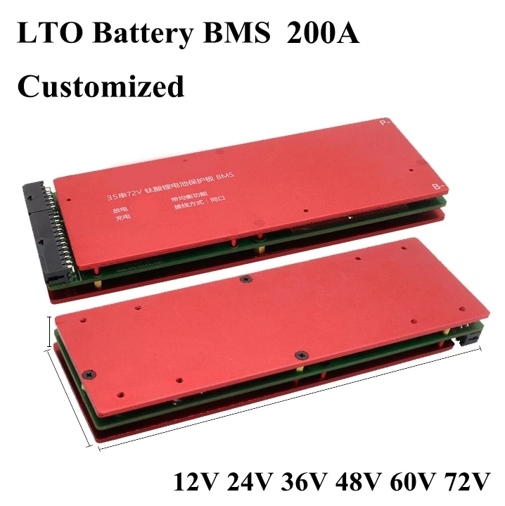 

Customized LTO battery BMS 200A 2.4V lithium titanate battery circuit protection board BMS PCM for LTO battery pack