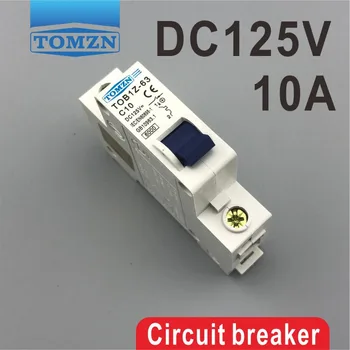 

1P 10A DC 125V Circuit breaker MCB C curve