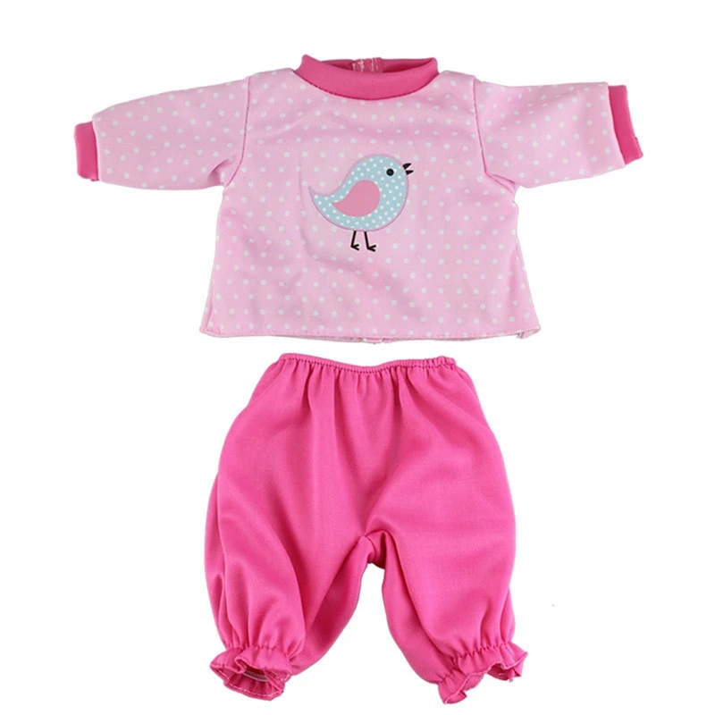 Имитация одежды куклы милый цыпленок животных пижамы набор+ шляпа подходит 18 дюймов американская Кукла-младенец и 43 см Новорожденный ребенок - Цвет: 2