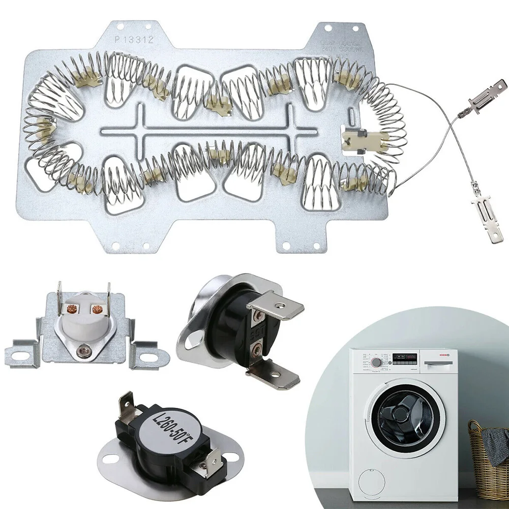 

4PCS/Set Clothes Dryer Heating Plate Replacement Parts Electric Appliances Metal Safe Heater DC47-00019A DC96-00887A For Samsung