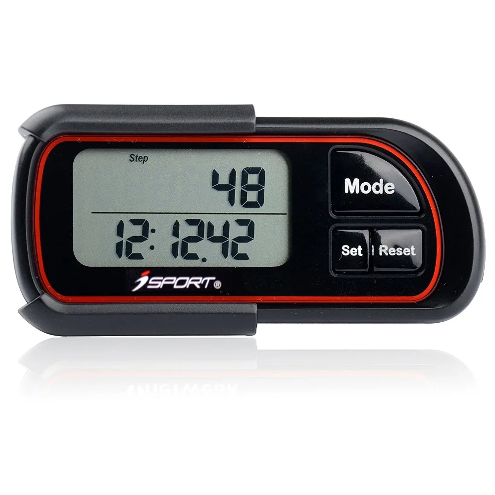

Fitness Pedometer 30 DAY Record for Walking Back to Basics Clip-on Step Counter Exercise Tool with Lanyard for Walking