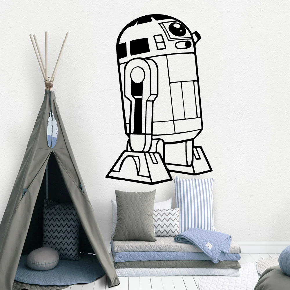 

NEW robot Removable Art Vinyl Wall Stickers Living Room Bedroom Nordic Style Home Decoration Kids Room Home Stickers