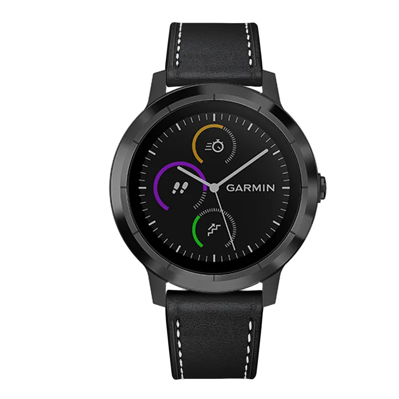 3 в 1 упаковка ремешок для часов из натуральной кожи Garmin Vivoactive спортивные полосы +