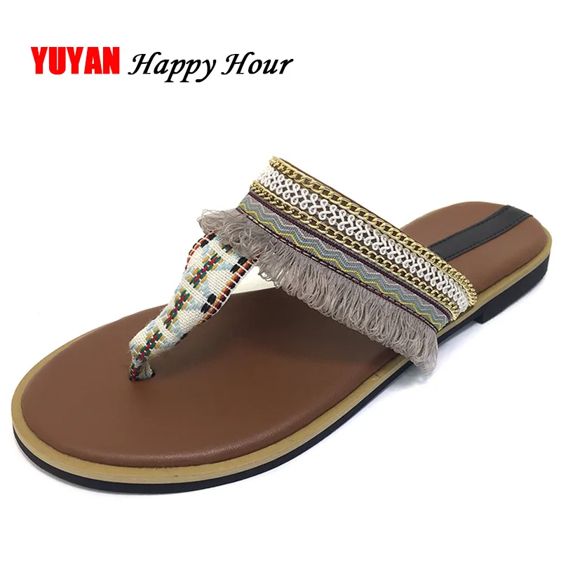 

Bohemian Sandals Women Flat Beach Summer Shoes Flip Flops Women's Sandals Ladies Brand Shoes ZH2950