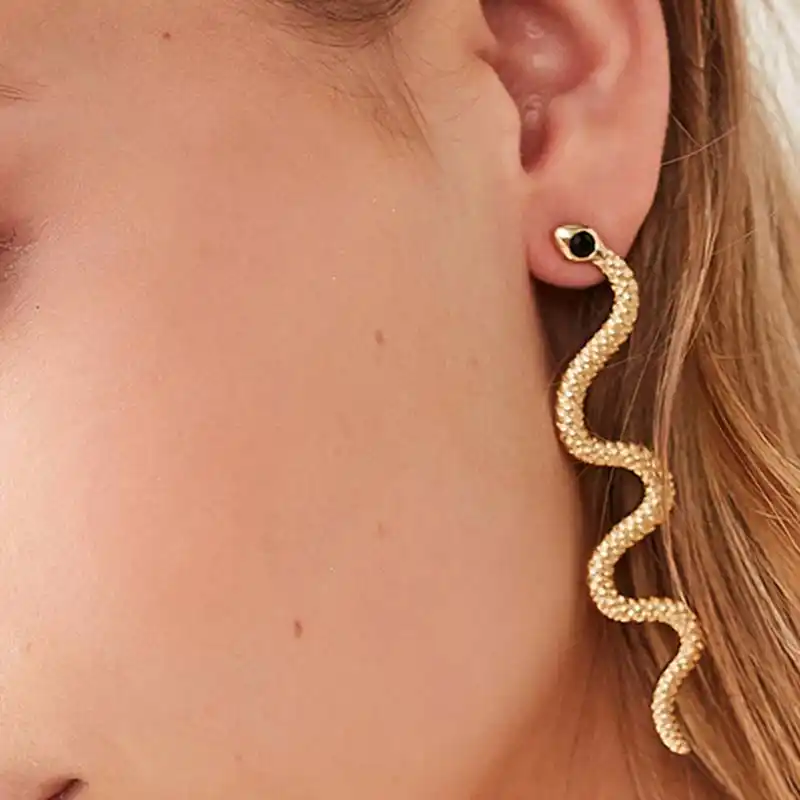 snake earrings studs