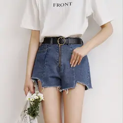 TAJIYANE Высокая талия джинсы Для женщин 2018 Короткие джинсы летние женские широкие штаны Корейская уличная деним Vaqueros Mujer ZL206