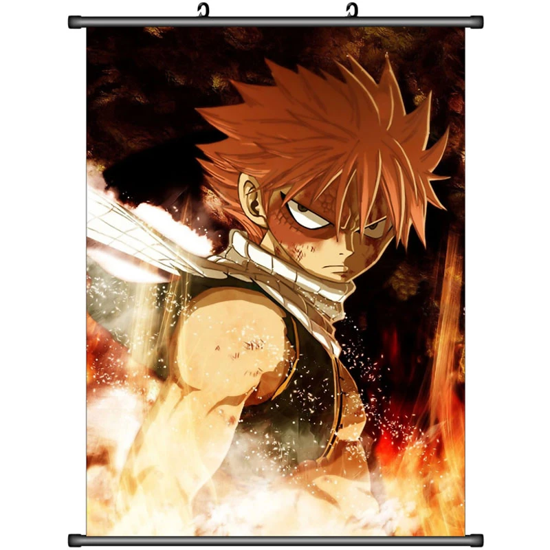 ملصق حائط زخرفي أنيمي ياباني رمادي Fullbuster Natsu Dragon Neel Heartfilia ديكور منزلي Painting Calligraphy Aliexpress