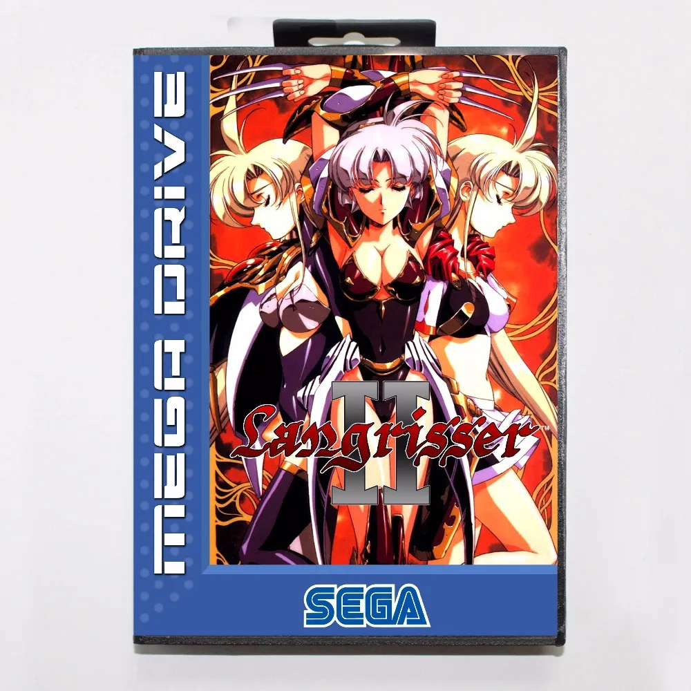 Langrisser II 16 бит MD карточная игра с коробку для Sega Megadrive/Genesis|16 bit|md game16 bit md |