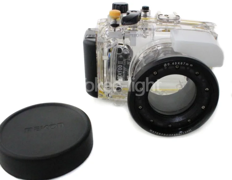 Подводный Водонепроницаемый Корпус Дайвинг Камера чехол сумка для sony RX100 II Mark II 2 DSC-RX100 Mark 2+ рукоятка