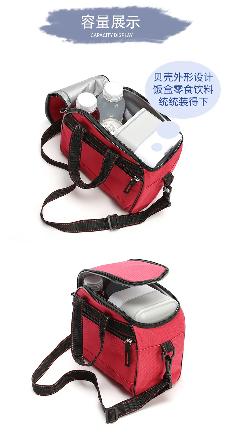 vermelho oxford thermo sacos isolados
