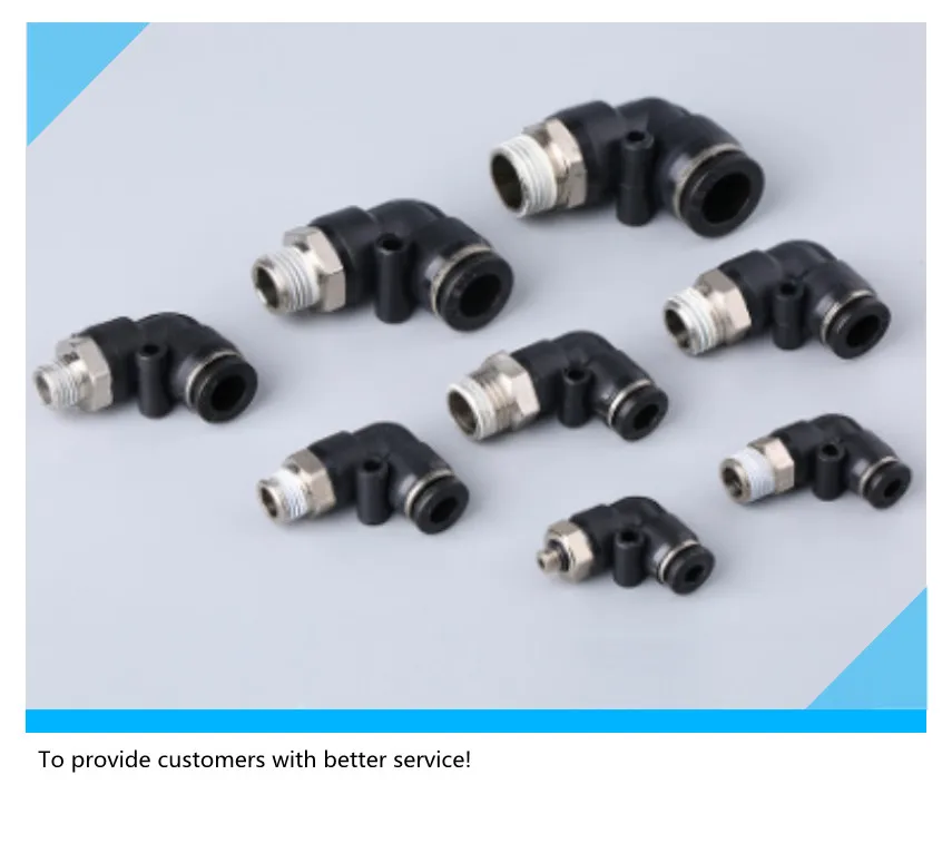 

Pneumatic fittings PL 4-M5 PL 6-M5 PL4-01 PL4-02 6-01 6-02 8-01 8-02 PL10-01 PL10-02 black fittings