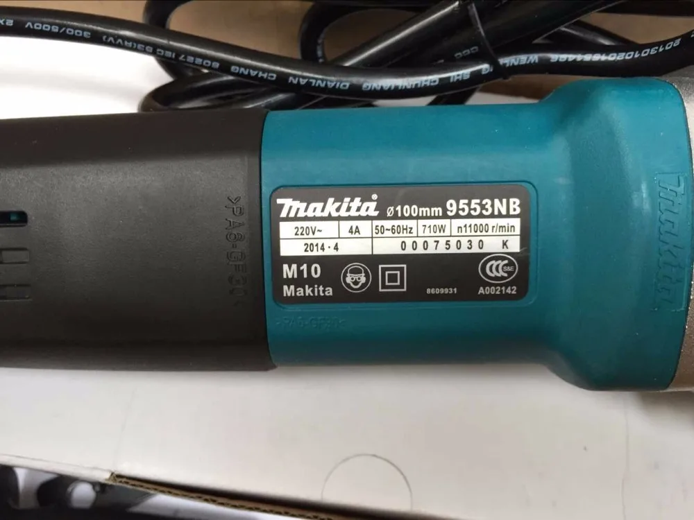 Угловая шлифовальная машина Makita 9553NB, многофункциональная шлифовальная машина 9553HN, шлифовальная машина, ручное колесо