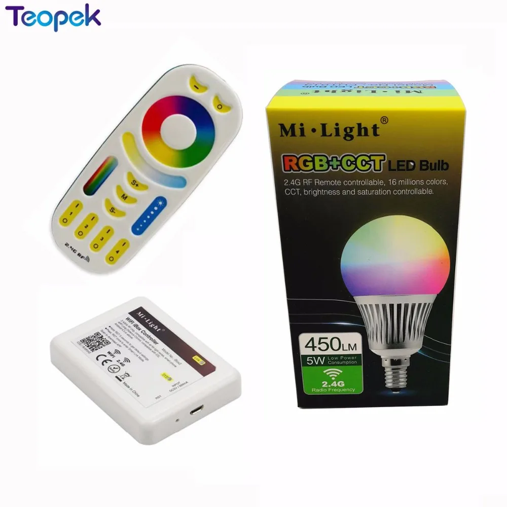Mi светильник 2 4G Беспроводная 5 Вт RGB + CCT E14 Светодиодная лампа FUT013 умная фото 4
