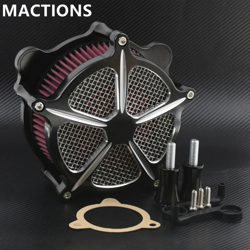 

Motorcycle Air Cleaner Intake Filter System air Filter Alumuinum for Harley Touring Road King Road Glide 2008-2015 2016