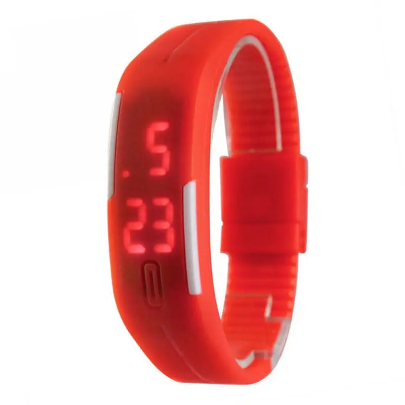 red TIke Toker, цифровые часы, светодиодный, мужские, Relogio Masculino, Relogio Feminino, женские часы, спортивные мужские часы, часы, Montre homme 10 - Цвет: red