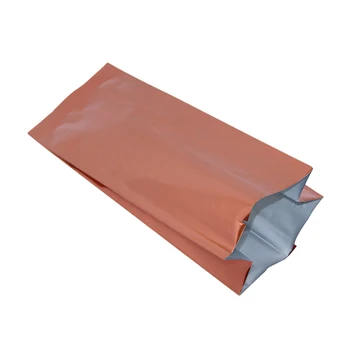 

DHL 300Pcs/Lot Open Top Aluminum Foil Organ Bag Coffee Beans Package Storage Bags Pure Mylar Colored Bellows Pocket Wholesale