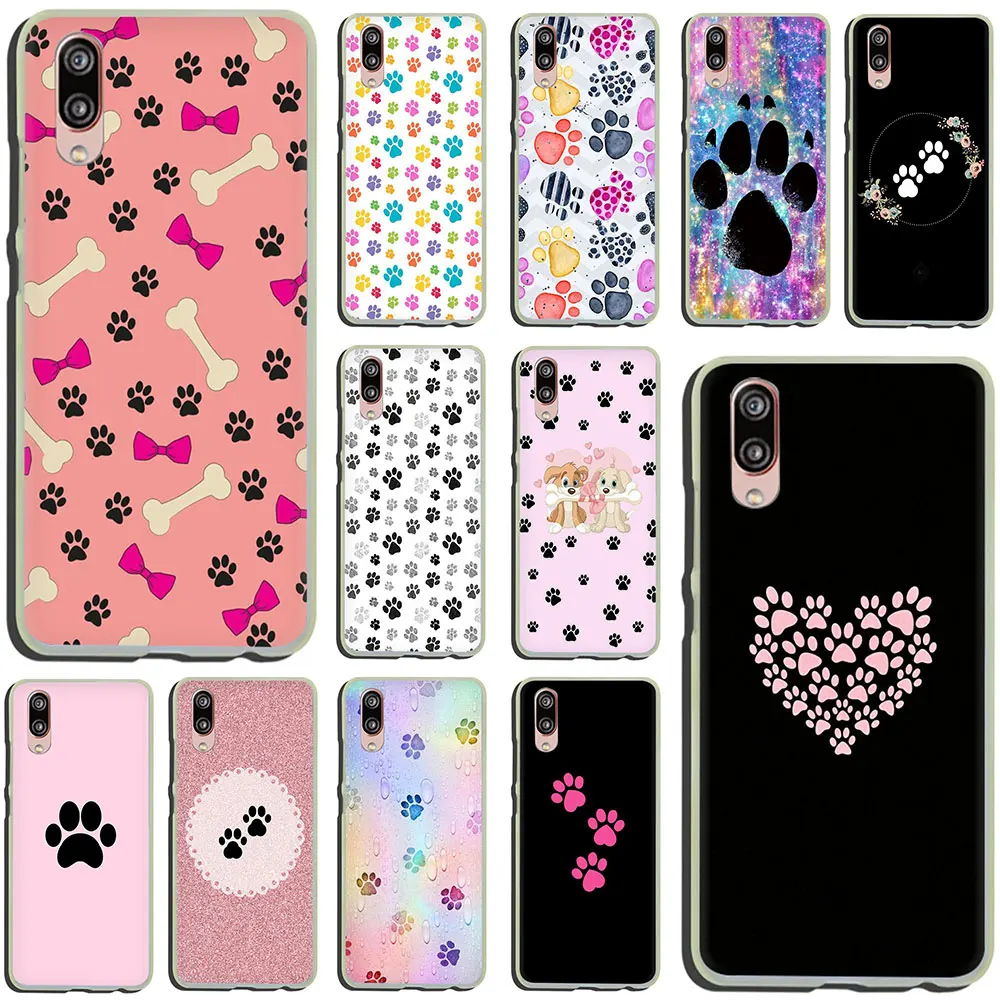 

dog footprint Paw Pattern Hard Phone Case for Huawei P30 P20 P8 P9 P10 Plus Lite Mini 2015 2016 2017 Pro smart 2019
