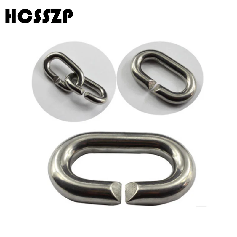 

HCSSZP 12*20*50mm 304 Stainless Steel Quick Link Chain Rope Cable Strap Connector Rigging Water Sports Rowing Boats Dinghy Yacht