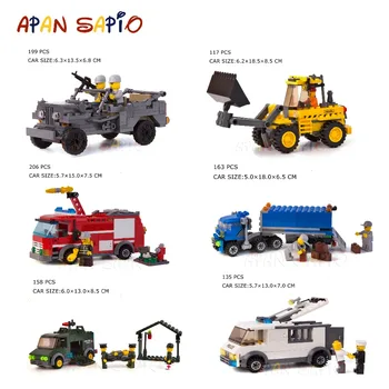 

APAN SAPIO WW2 City Model building blocks car Building Block Educational Toys for Children Birthday Present