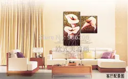 Масло ручная роспись абстрактной петуния цветы домашнего декора настенные панно для гостиной декор на холсте промыслов фотографий