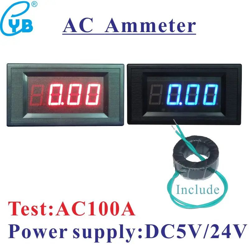 Buy LED Digital Amp Panel Meter AC 100A and CT AC