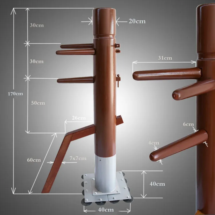 Factory price! Patent stand column Wing Chun Wooden Dummy,one punch man kung fu training mook jong,Ip Man Chinese martial arts