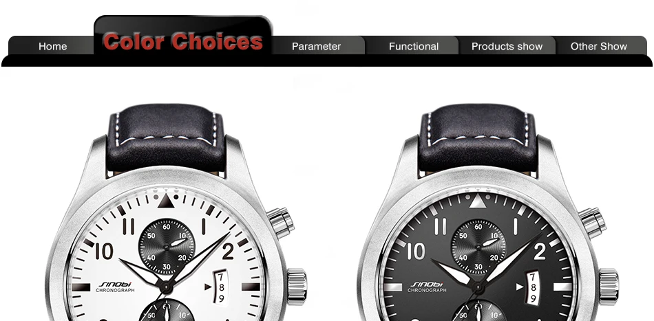 SINOBI Мужские спортивные часы с хронографом, мужские военные кожаные часы, люксовый бренд, мужские кварцевые часы, наручные часы, Relogio Masculino